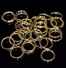50pcs, Rings Stainless Steel 18k Gold 8*0.8mm