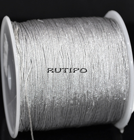 160м, Шнур нейлоновий LightGrey, 0.4-0.5мм, бобіна