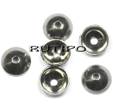 Bead Caps Stainless Steel 4mm, pcs