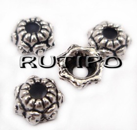 Bead Cap Antique Silver 5*3mm, pcs