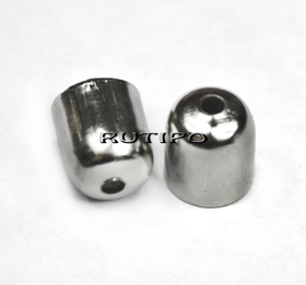 Cone Bell Platinum color 6mm, pcs