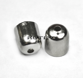 Cone Bell 6mm Platinum color, 100pcs