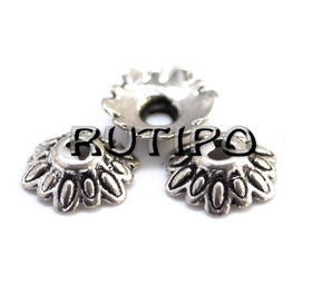 Antique Silver Bead Cap, 8mm, pcs