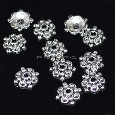 100шт, Обниматели Antique Silver 8*3мм