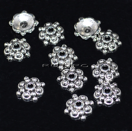 100шт, Обниматели Antique Silver 8*3мм