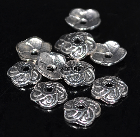 100шт, Обниматель Antique Silver 9*3мм