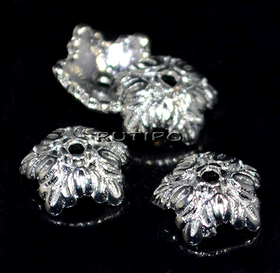 Vintage Platinum Bead Cap 9*5mm, pcs.
