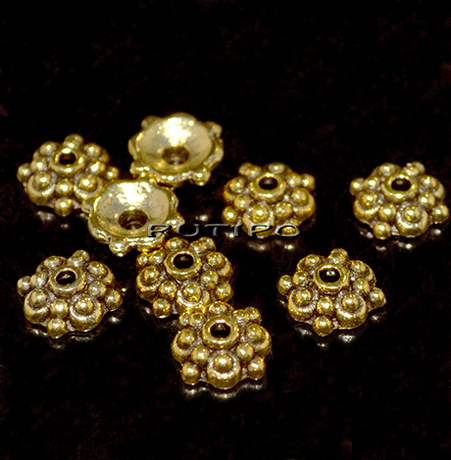 100шт, Обниматели Antique gold, 8*3мм