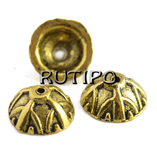 100шт, Обниматели Antique gold 9*4мм