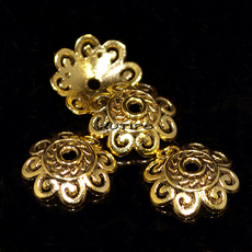Antique gold Bead Cap, 12*7mm, pcs.