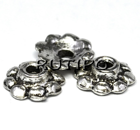 Bead Cap Antique Silver 9*3mm, pcs