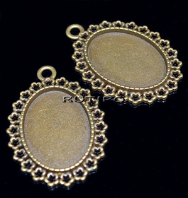 Оправа Antique Bronze, для кабошона 25*18мм, шт