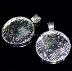 Оправа Silver, для кабошона 24мм, шт