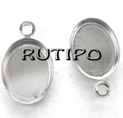 100шт, Оправы Platinum 8*6мм