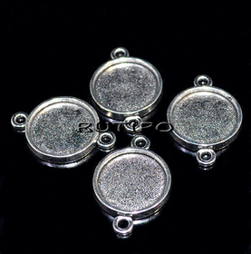 Connector-frame, for cabochon 13mm, pcs.