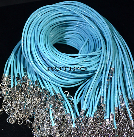 Основа вощеный шнур SkyBlue 1.5мм*43см, шт