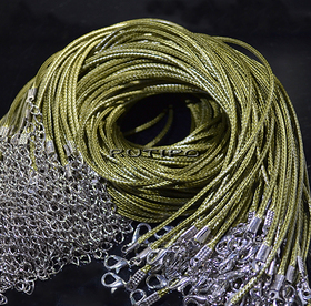 Base waxed cotton Olive 1.5mm*43cm, piece