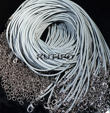 Base waxed cotton LightGrey 1.5mm*43cm, piece
