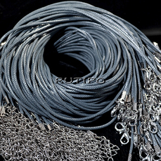 Base waxed cotton Slate Blue 1.5mm*43cm, piece