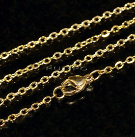 Цепочка мед.сталь Golden(IP) (р\з 2*2.5мм), 60см, шт