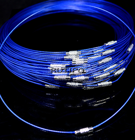 Neck choker MidnightBlue 46cm, pcs.