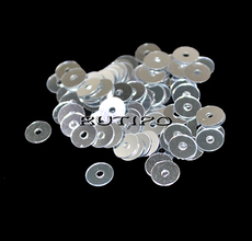 Пайетки Silver 5мм, 1г (ок.150шт)