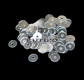 Паєтки Silver 5мм, 1г (бл.150шт)
