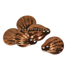 Sequins scales brown 14mm, 10pcs