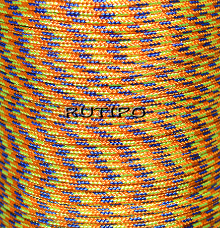 Паракорд мини DarkOrangeMix 2.5мм, 1м