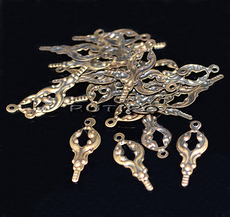 100шт, Пластины винтажные 20*7мм