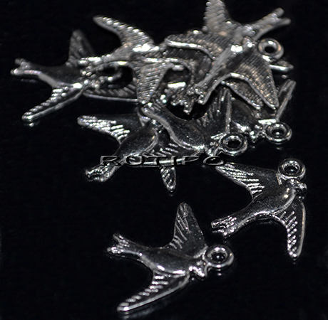 Подвеска "Голубь" Gunmetal, 21*18мм, шт