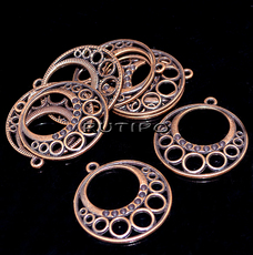 Подвеска-коннектор Antique copper 31*28мм, шт