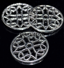 Подвеска-коннектор Antique Silver 22мм, шт