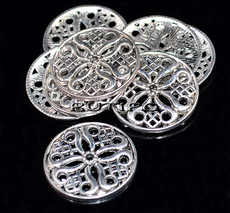 Suspension-connector Silver color 24mm, pcs