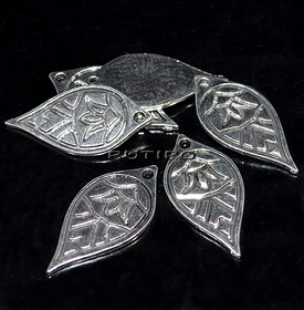 Подвеска Antique Silver 30*15мм, шт