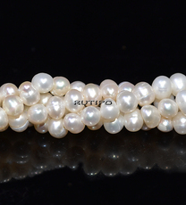 Жемчуг, White, 4-5мм, низка 36см (ок. 90шт)