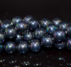 Жемчуг ShellPearl Black, 8мм, низка 40см(ок. 50шт)
