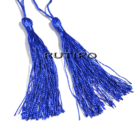Подвеска-кисточка нейлон Blue 80-90*8мм, шт