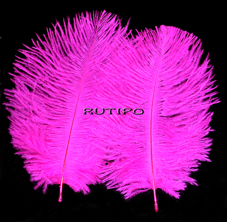 Перо Страуса Rose 15-20см, шт