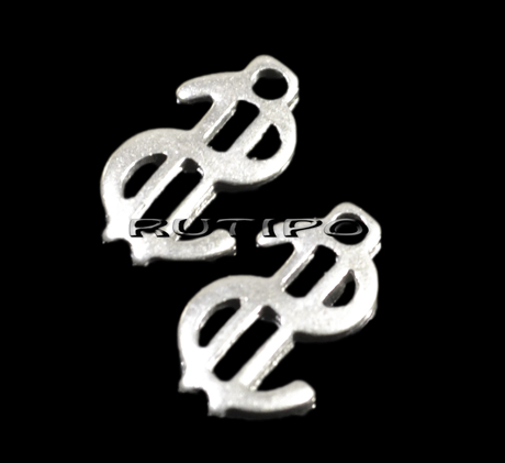 Подвеска $ мед.сталь, 11*7 мм, шт