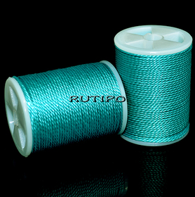 Витий вощений шнур Turquoise, 1мм, бобіна