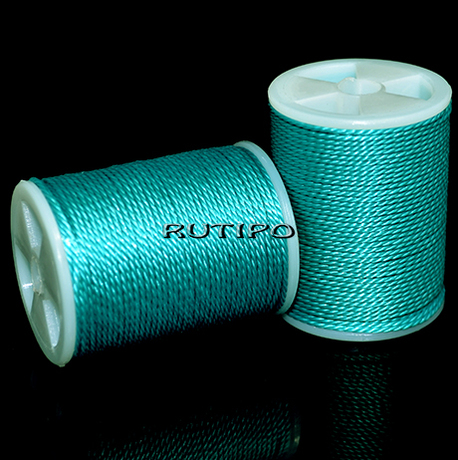 Витой вощеный шнур Turquoise, 1мм, бобина