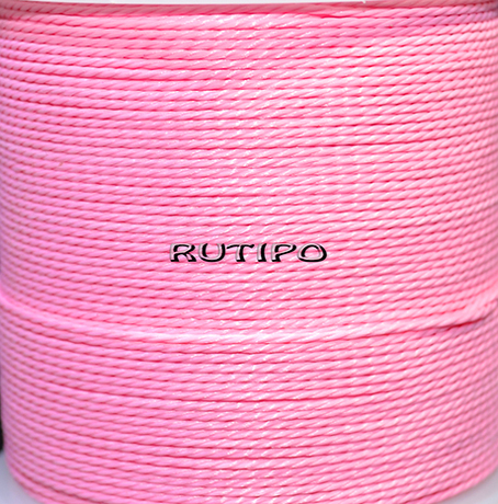 Витой вощеный шнур Pink, 1мм, м