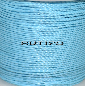 Витой вощеный шнур SkyBlue, 1мм, м