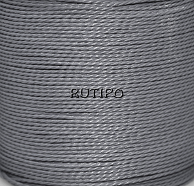 Twisted waxed cord SlateGray, 1mm, m