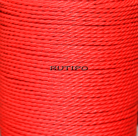 Twisted waxed cord Crimson, 1.5mm, m