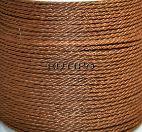 Twisted waxed cord Sienna, 1.5mm, m