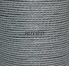 Twisted waxed cord SlateGray, 1.5mm, m