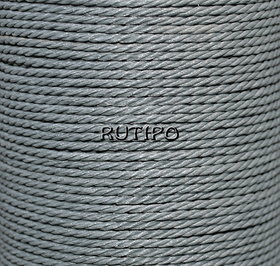 Twisted waxed cord SlateGray, 1.5mm, m
