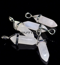 Rose Quartz pendant 29*8mm, pcs.